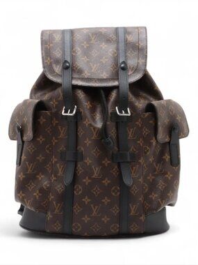 Louis Vuitton Monogram Macassar Christopher Backpack MM